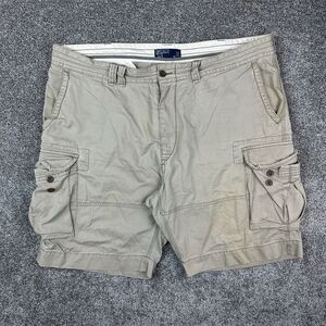Vintage Polo Ralph Lauren Cargo Shorts Mens 42 Beige Military Paratrooper Canvas
